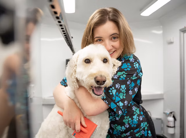 Julie, professional dog groomer
